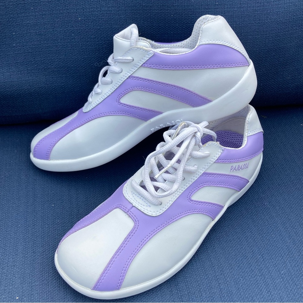 Women’s Parasol Purple and White Golf Shoes with Cleats NEVER WORN